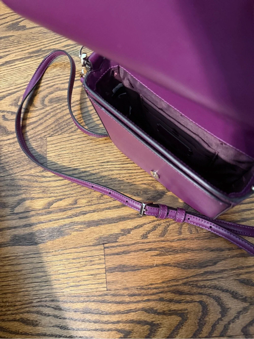 kate spade purple Leather Top-Handle Hand Bag / Crossbody